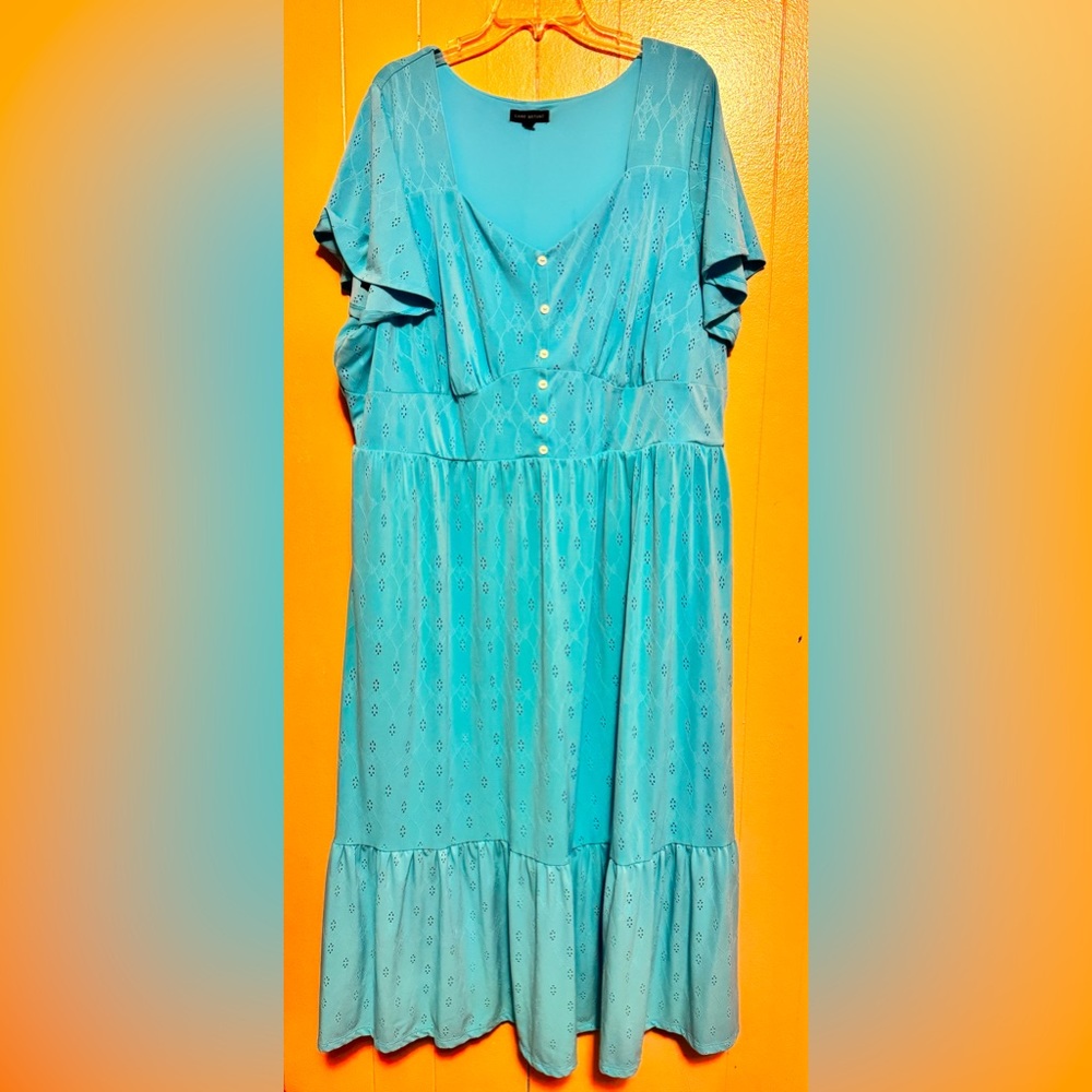 Lane Bryant Robin’s Egg Blue dress with pockets …worn once.